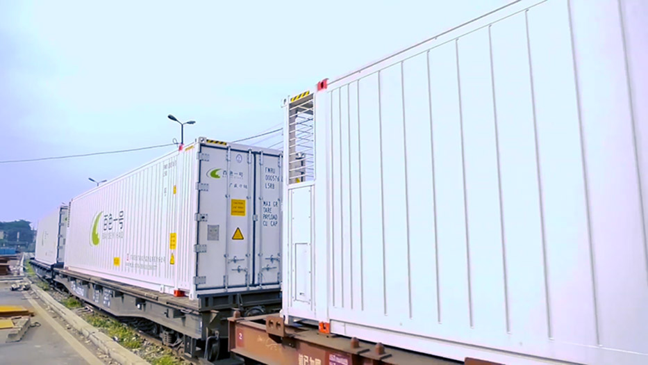 Vận chuyển container lạnh bằng đường sắt tuyến Bắc Nam