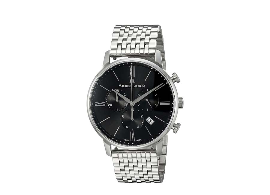 Maurice Lacroix Men's Eliros Swiss-Quartz Watch with Stainless-Steel Strap