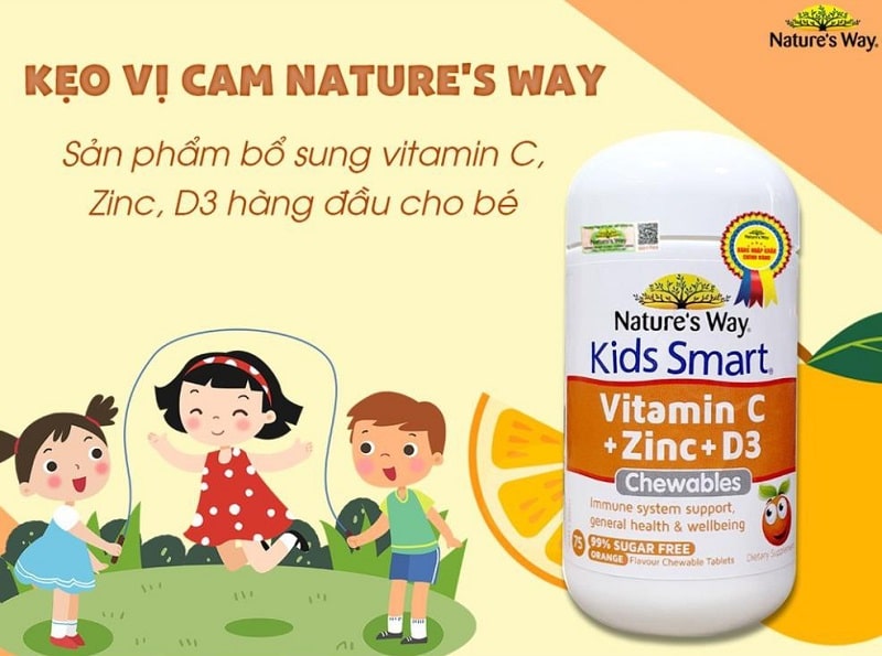 Nature’ Way Vitamin C + Zin C + D3 Kids Smart