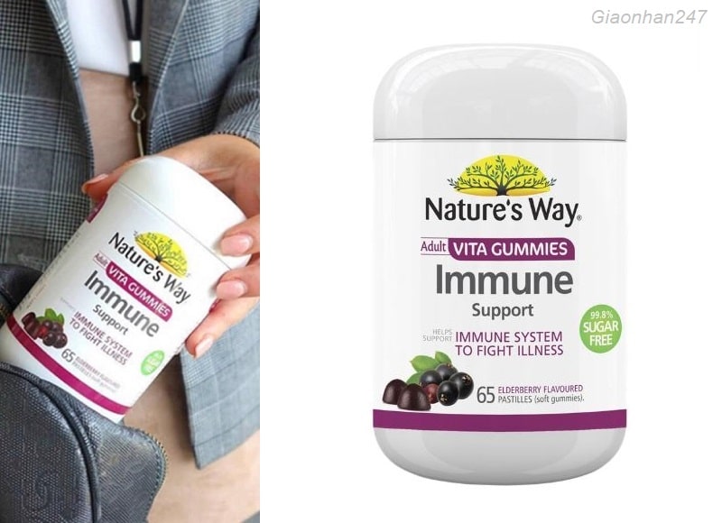 Nature’s Way Adult Vitamin Gummies Immune Sugar Free