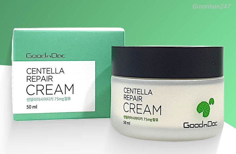 Review kem dưỡng GoodnDoc rau má Centella Repair Cream 50ml