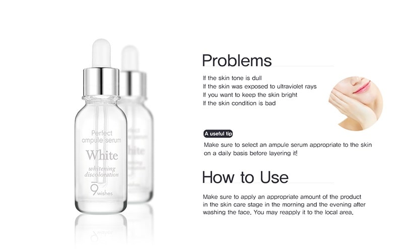 9wishes White Perpect Ampoule Serum