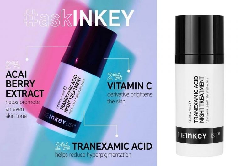 Review The Inkey List Tranexamic Acid Night Treatment 30ml 