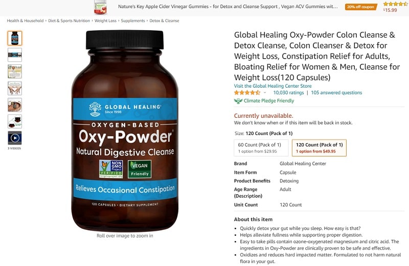 Oxy-Powder Global Healing danh gia