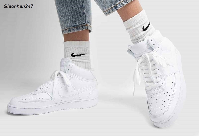 Nike Court Vision Mid All White