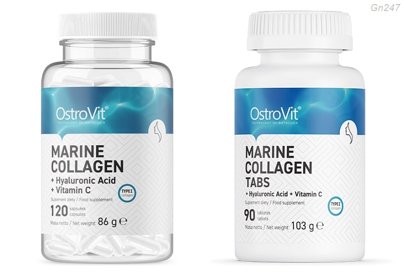 Ostrovit Marine Collagen với Axit Hyaluronic và Vitamin C