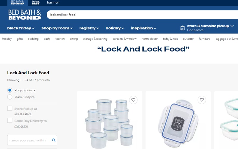 Bed Bath & Beyond sale