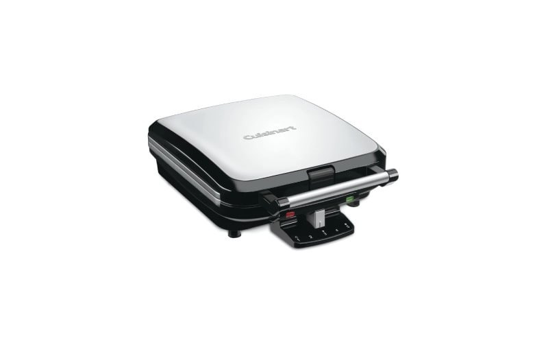 Cuisinart WAF-150 4-Slice Belgian Classic Waffle Maker, Square, Stainless Steel/Black
